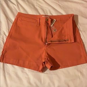 NWT Madewell Emmett shorts in rusted tin orange